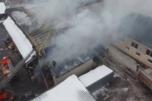 В брянском селе Супонево произошёл крупный пожар на складе