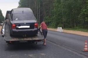 На брянской трассе задержали пьяного водителя Volkswagen