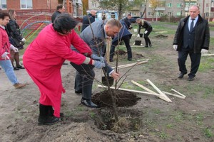 В Брянске детскому саду «Деснянские звездочки»  на День учителя подарили деревья