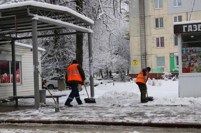 В Брянске на борьбу со снегом вышли 72 машины и 169 человек 