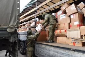 Брянская область передала гуманитарную помощь российским военнослужащим