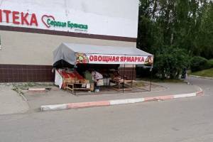 В Бежицком районе Брянска демонтировали незаконно установленные прилавки и стеллажи