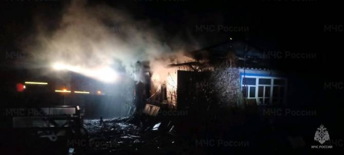 На пожаре в Клинцовском районе пострадал человек