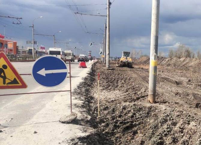 В Брянске началось расширение улицы Объездной возле «Аэропарка»