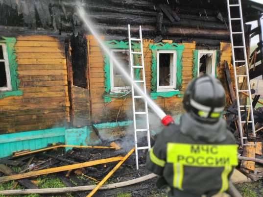 В селе Севского района сгорел жилой дом