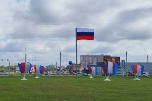 В Фокинском районе Брянска появилась новая флаговая инсталляция
