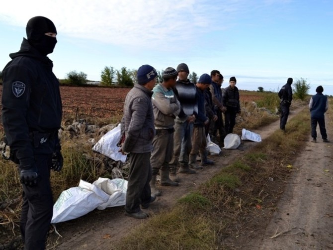 На границе Брянской области поймали 8 вьетнамцев и их гида-украинца