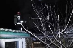 В Брянске спасатели полчаса тушили горящую баню