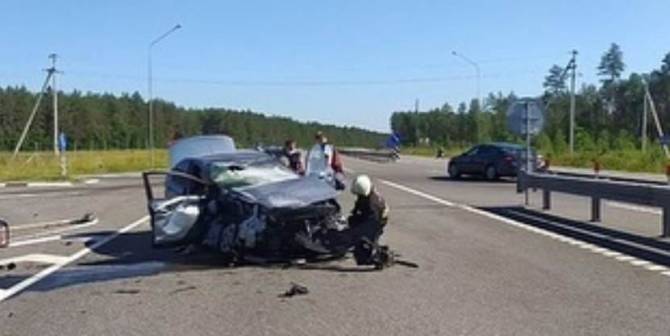 Брянский водитель устроил серьезную аварию в Белоруссии