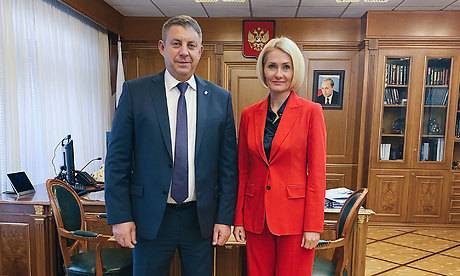 Брянский губернатор встретился с вице-премьером Викторией Абрамченко