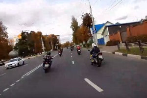 Мотопробег байкеров по Брянску сняли на видео