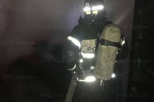 Ночью под Брянском почти 3 часа тушили крупный пожар