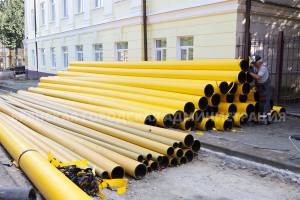 В Брянске на улице Горького приступили к переносу газопровода