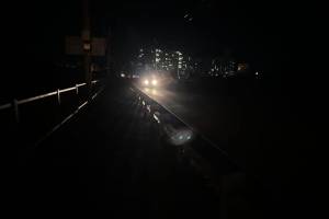 В Брянске ночью во мрак погрузился Октябрьский мост