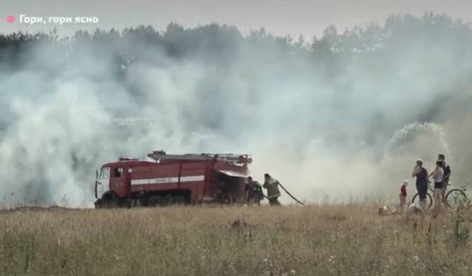На Брянщине участились случаи сжигания травы на полях