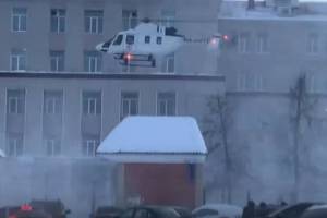 Вертолет санавиации доставил в Брянск из Погара пострадавшего в ДТП