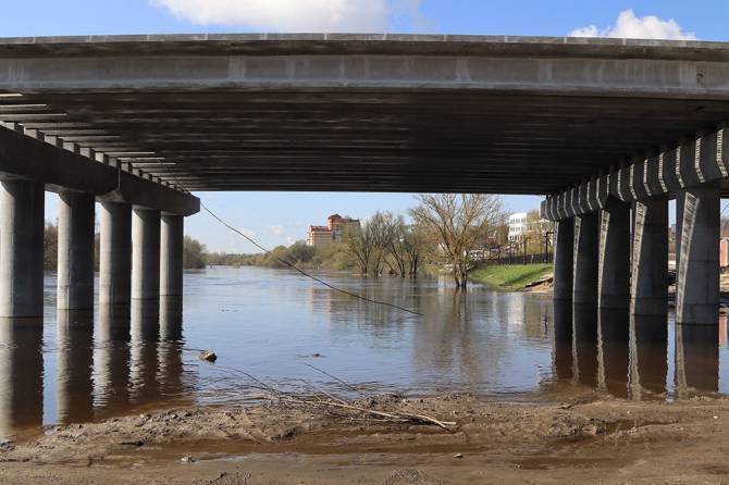 На строительстве моста на набережной в Брянске готовятся к возведению опор в русле Десны