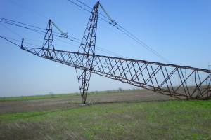 В Климовском районе подорвали опору линии электропередач