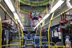 В Брянске обнулили голосование за лучший новогодний автобус
