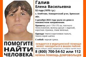 Пропавшую в Брянской области 52-летнюю Елену Галив нашли живой