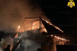 В Жуковке на улице Московской сгорел жилой дом