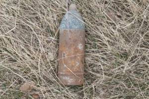 Возле автодороги в Карачевском районе нашли артиллерийский снаряд