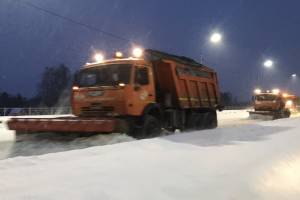 В Брянске дорожники вышли на битву со снегом