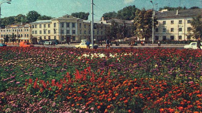 Брянцев восхитило море цветов на набережной в 1984 году