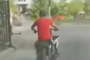 В Брянске неадекват на мотоцикле устроил гонки с нарядом ДПС по дворам Володарки