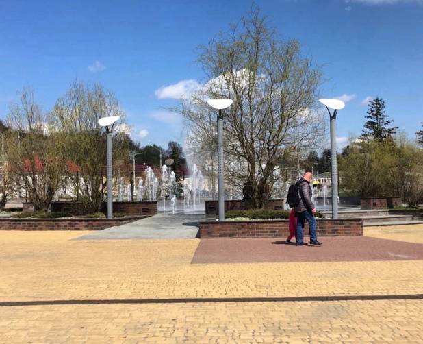 В Брянске заработал фонтан на набережной