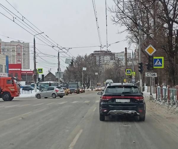 В Брянске на улице Бежицкой погасли светофоры